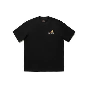 Li-Ning Футболка с коротким рукавом и круглым вырезом X Phil Hackett Printed Letter, свободная, унисекс, топы, черная, AHSU213-5 M