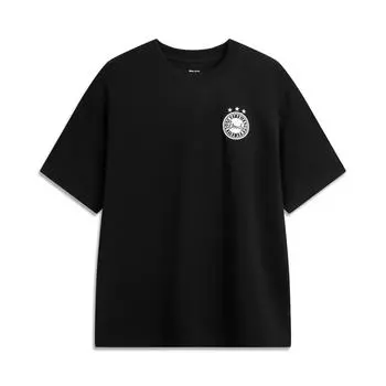 Li Ning X Серия Disney История игрушек Американский кэжуал Простой принт Быстросохнущая Удобная Дышащая Футболка с круглым вырезом и коротким рукавом Мужские топы AHSV677-2 2XL