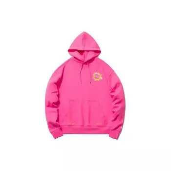Li Ning X Shao Bu Ru Chuan Повседневная свободная толстовка с капюшоном унисекс с капюшоном Ярко-розовый AWDR421-2 M