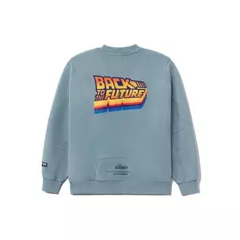 Li Ning X Universal Pictures Back To The Future Series 3D Letter Print Свитер-толстовка унисекс свитшот Синий AWDRA99-3 S