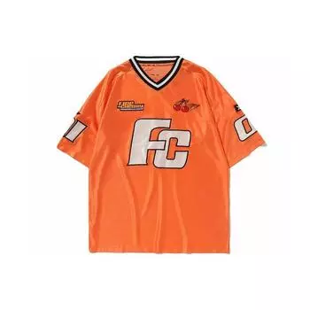 Li Ning X X-Girl Collaboration Girl Gang Series Printed Loose Short Sleeve T Shirt Women Tops Flame-Orange AHSP338-2 L