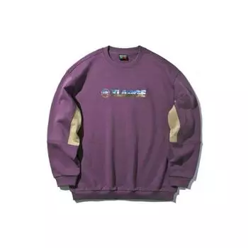 Li Ning X Xlarge модный свободный пуловер свитшот мужской свитшот Jam-Purple AWEP031-2 L