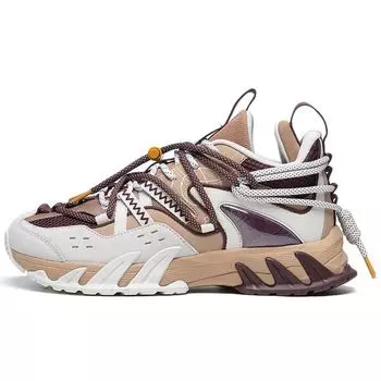 Li Ning Xian Yao Xing Уличные износостойкие нескользящие амортизирующие низкие спортивные повседневные туфли мужские кроссовки Clever-Brown ARDS017-2 41