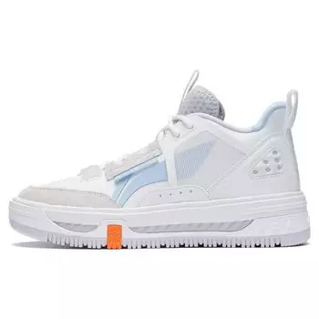 Li Ning Xing Chuan V1.5 повседневные удобные нескользящие прочные кроссовки для скейтбординга мужские белые синие AGCS239-1 44