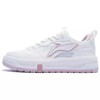 Li Ning Xing Chuan V2 износостойкие дышащие низкие кроссовки для скейтбординга женские кроссовки для скейтбординга облачно-белые AGCT144-2 35