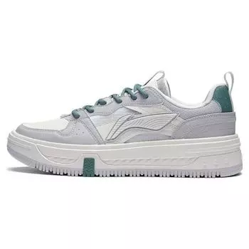 Li Ning Xing Chuan V2 нескользящие износостойкие низкие кроссовки для скейтбординга светло-дымчато-серые бежевые мужские кроссовки для скейтбординга AGCT143-2 39