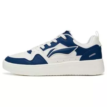 Li Ning Xingchu 2.0 прочные дышащие низкие кроссовки для скейтбординга мужские сине-белые AGCT337-5 39