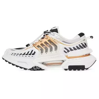 Li-Ning Xuan Kong Sneaker Белые черные мужские кроссовки Стандартные белые светоотражающие серебристые AGLR041-DK 42