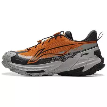 Li Ning Yijie 2.0 устойчивые водостойкие амортизирующие низкие походные ботинки унисекс оранжево-серые AHTU005-2 39
