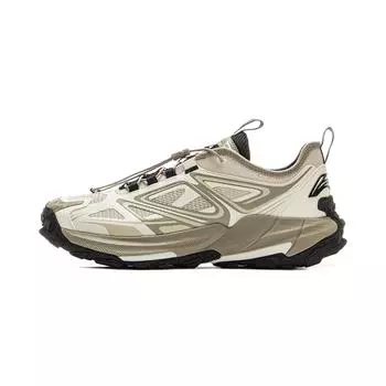 Li Ning Yijie 2.0 V2 Удобные Универсальные Нескользящие Износостойкие Низкие Походные Ботинки Унисекс Походные Ботинки Бежевый AHTV001-1 38
