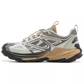 Li Ning Yijie 2.0 V2 Удобные Универсальные Амортизирующие Износостойкие Нескользящие Кроссовки с Низким Верхом для Хайкинга Унисекс Кроссовки для Хайкинга Светло-Серый AHTV001-4 36