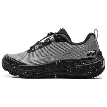 Li-Ning Yijie Lite 2.0 V2 Comfortable Fashion Slip-Resistant Durable Low-Top Hiking Shoes Women sneaker Gray Black AHTV004-1 37