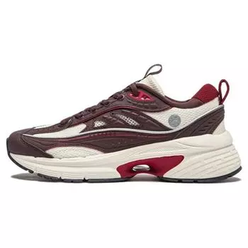 Li-Ning Yixing Lite нескользящие износостойкие низкие повседневные туфли женские кроссовки темно-красные AGCT504-2 36