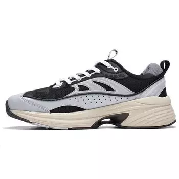 Li Ning Yixing Lite Round Toe Lace-Up Удобные универсальные дышащие повседневные туфли с низким верхом Мужские кроссовки Mist-Gray AGCT235-3 41