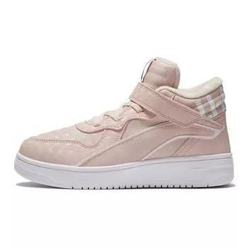 Li Ning Youth Детские удобные универсальные нескользящие амортизирующие износостойкие высокие кроссовки для скейтбординга Детские кроссовки для скейтбординга персиково-розового цвета YKCR184-24 33