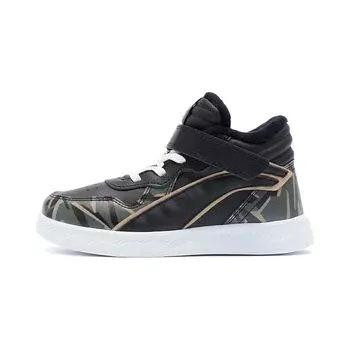 Li Ning Youth Shaohua мягкие удобные детские кроссовки для скейтбординга средней высоты детские кроссовки для скейтбординга черные YKNR140-21 27