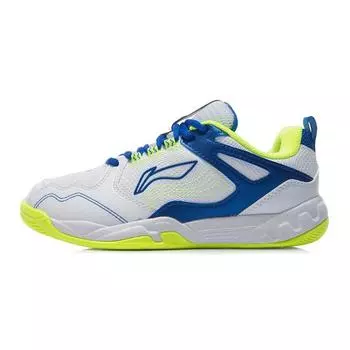 Li Ning Youth Sound Wave Training Бадминтон Кроссовки Детские Кроссовки Белый Синий AYTR032-1 33