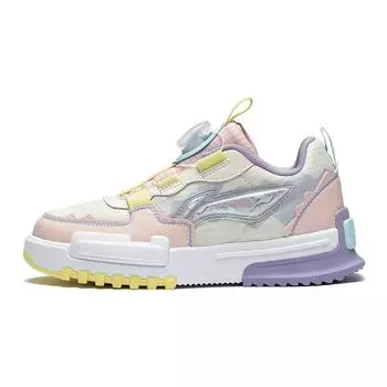 Li Ning Youth Sports Lifestyle Series Повседневная обувь Детские кроссовки Серый Розовый Фиолетовый YKCT006-2 37