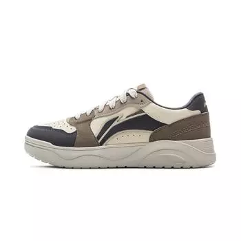 Li-Ning Youthful Classic Fashion Versatile Casual Sneakers Men Sneakers White Black Brown AGCV179-4 39