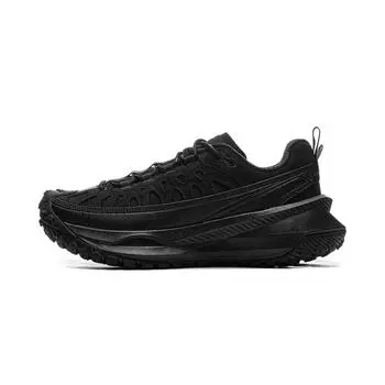 Li Ning Youxia CRC модные спортивные амортизирующие нескользящие низкие повседневные кроссовки для бега унисекс черные AZGU083-6 36