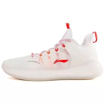 Li Ning Yu Shuai 14 удобные повседневные амортизирующие износостойкие баскетбольные кроссовки с низким верхом унисекс белые красные ABAR123-5 39