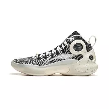 Li Ning Yu Shuai Ultra Технология Carbon Core Стабильная поддержка Профессиональные баскетбольные кроссовки Мужские кроссовки Черно-белые ABAU003-10 42
