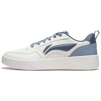Li Ning Yuan Bao V2 универсальные повседневные удобные толстые подошвы увеличивающие рост нескользящие износостойкие кроссовки для скейтбординга мужские кроссовки белые синие AGCU111-3 41