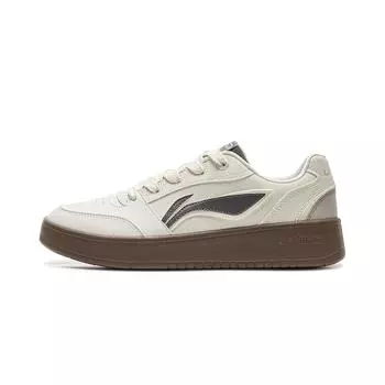 Li Ning Yuan Bao V3 Классические модные белые кроссовки в стиле ретро Универсальные толстые подошвы Удобные нескользящие износостойкие низкие кроссовки для скейтбординга AGCV107-5 39