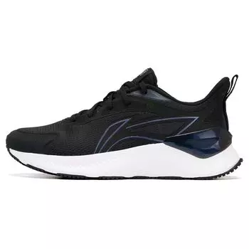 Li Ning Yue Ying 3.0 удобные повседневные универсальные амортизирующие износостойкие дышащие низкие кроссовки для бега женские кроссовки черные серебристые ARHU024-1 35
