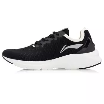 Li Ning Yun Que цельные тканые спортивные амортизирующие дышащие низкие кроссовки для бега женские кроссовки черные ARHQ178-1 35