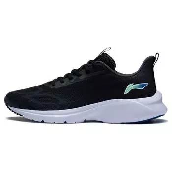 Li Ning Yun Que удобные амортизирующие нескользящие износостойкие низкие кроссовки для бега мужские кроссовки холодный песок черный ARST013-4 40