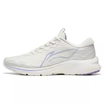 Li Ning Yun Que удобные нескользящие износостойкие дышащие низкие кроссовки для бега женские кроссовки белые фиолетовые ARST034-2 40