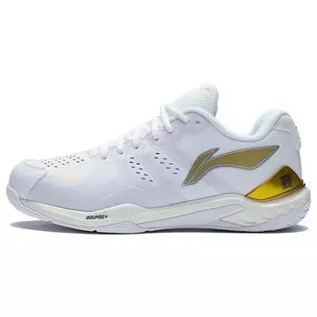 Li Ning Yun Ting ZN Поддержка Стабильность Бадминтон Кроссовки Унисекс Кроссовки Белый Платина AYAS036-1 36