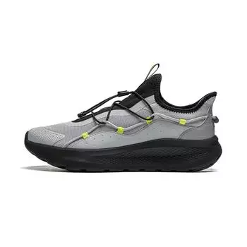 Li Ning Yun Yi Slip-On Soft Rebound Shock Absorbing Износостойкая толстая подошва Увеличенная высота Дышащие повседневные туфли с низким верхом AGLU263-2 39