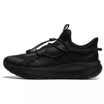 Li Ning Yun Yi Slip-On Soft Rebound Дышащая толстая подошва Увеличенная высота Износостойкая амортизирующая нескользящая низкая повседневная обувь AGLU263-4 39