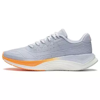 Li Ning Yuying 2.0 универсальные стильные нескользящие прочные дышащие низкие кроссовки для бега мужские кроссовки серо-оранжевые ARHS031-2 43