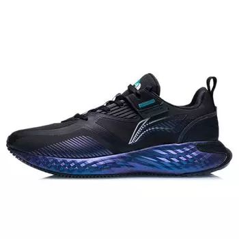 Кроссовки мужские Li-Ning Protective Cloud Wear-Resistant Breathable Low-Top Running Shoes Black Blue AGLR233-2 40