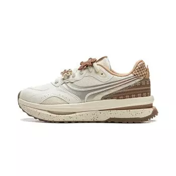 Li Ning Zheng Rong M1000 Ретро Универсальные Амортизирующие Нескользящие Износостойкие Дышащие Поддерживающие Отскок Низкие Повседневные Кроссовки AGCU166-2 35