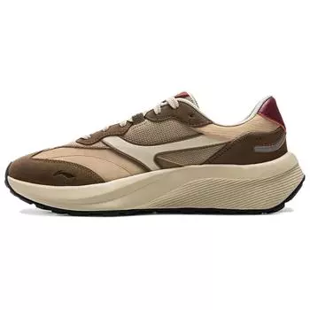 Li Ning Zheng Rong M500 Удобные Универсальные Износостойкие Нескользящие Низкие Повседневные Кроссовки Мужские коричневый AGCV055-1 39