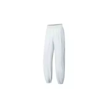 Li Ning Женская Фитнес Серия UPF 50+ Однотонные Светоотражающие Эластичный Пояс Зауженные Штанины Защита от Солнца Спортивные Штаны Женские штаны Серо-коричневый AKLT542-3 M