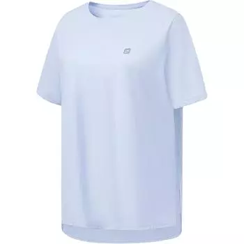 Li Ning Женская фитнес-серия Влагоотводящая Быстросохнущая Летняя Свободная Трикотажная Футболка с Коротким Рукавом Женские Топы Небесно-Голубой ATST364-3 XL