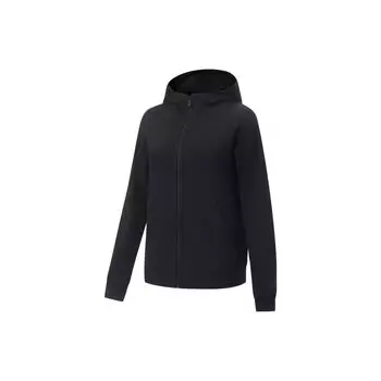 Li-Ning Женская толстовка Fitness Series с капюшоном, однотонная, черная AWDT520-2 L