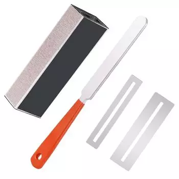 LIANHATA Набор инструментов для гитарных струнных инструментов Напильник для гитары Напильник для гитары Пластина для полировки ладов Шлифовальный блок Расходные материалы для обслуживания Защитный протектор для ладов