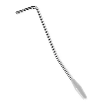 LIANHATA Тремоло Рычаг винтового типа Одинарный Тремоло Рычаг для Strat Электрогитары Металлический Метрический Стандартный Бридж (Серебро, 6мм)