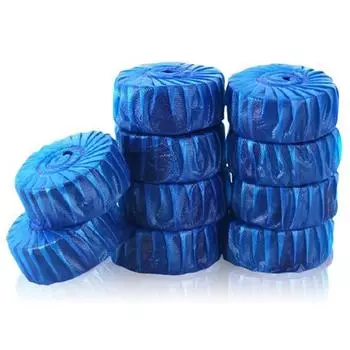 Liannian 10 шт. автоматический отбеливатель для унитаза бак для удаления пятен синий домашний моющий очиститель