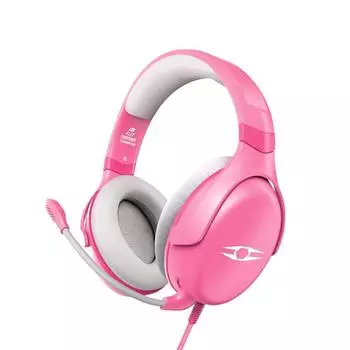 LIBERTY GAMER FLIT Головная игровая гарнитура, динамик, 53 мм, легкая конструкция, съемный розовый