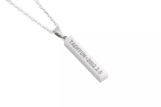 [LIBERTY-M] TXT Necklace Korean Idol Korean K-POP Popular Accessory Stainless Steel Chain (Taehyun)