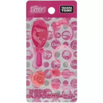 Licca-chan brush & hair accessory set
