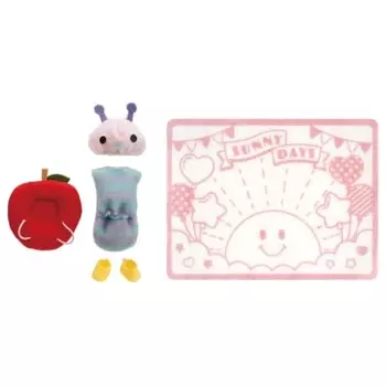 Licca-chan Dress LW-23 Mitsugo Baby Caterpillar Wear and Apple Cushion