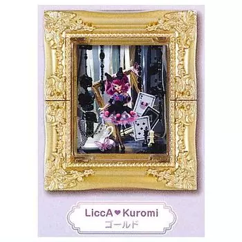 LiccA My Melody Kuromi Frame Collection Kuromi Gacha Gacha Капсульная игрушка [5.LiccA Gold] (один предмет)